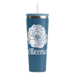 Fall Flowers RTIC Everyday Tumbler with Straw - 28oz (Personalized)