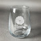 Fall Flowers Stemless Wine Glass - Front/Approval