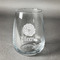 Fall Flowers Stemless Wine Glass - Engraved (Personalized)