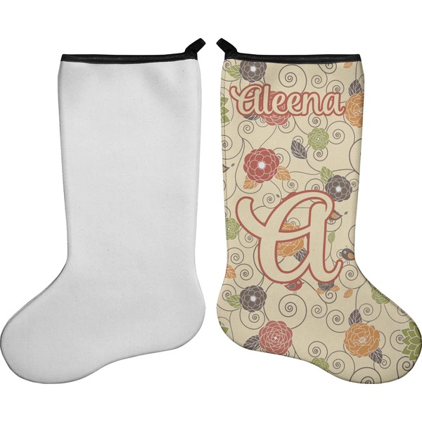 Fall Flowers Stocking - Single-Sided - Approval