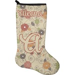 Fall Flowers Holiday Stocking - Single-Sided - Neoprene (Personalized)
