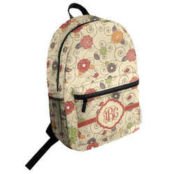 Fall Flowers Student Backpack (Personalized)