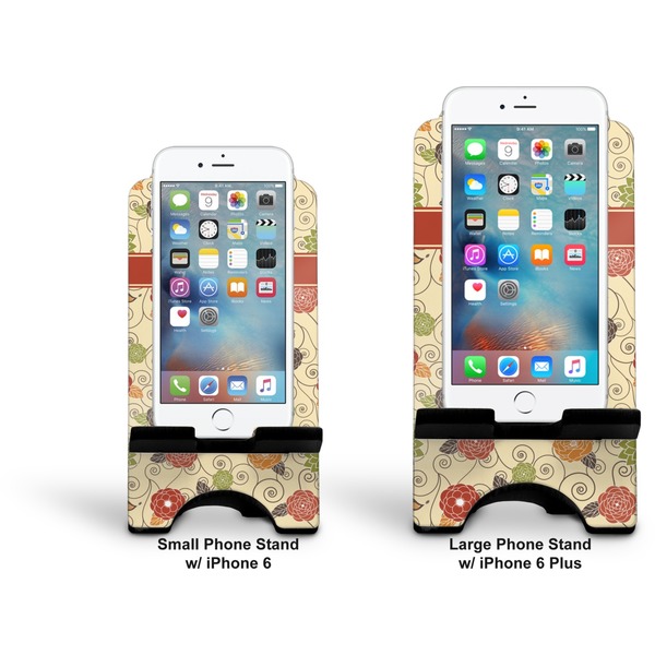 Fall Flowers Stylized Phone Stand - Comparison