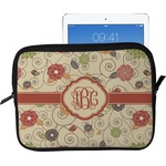 Fall Flowers Tablet Case / Sleeve - Large (Personalized)