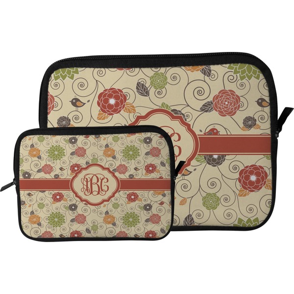 Fall Flowers Tablet Sleeve (Size Comparison)