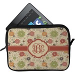 Fall Flowers Tablet Case / Sleeve - Small (Personalized)