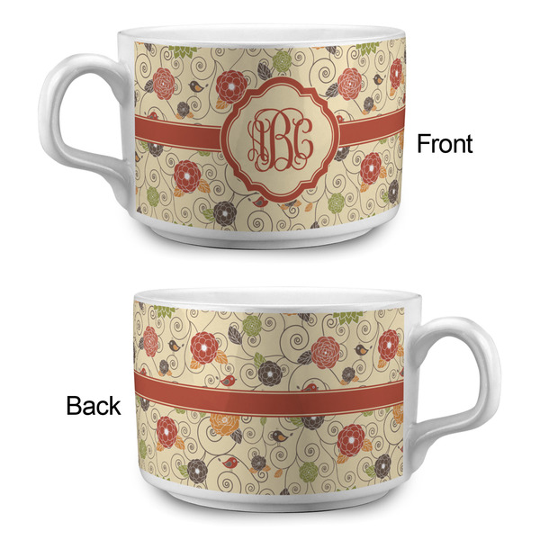 Fall Flowers Tea Cup - Single Apvl