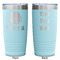 Fall Flowers Teal Polar Camel Tumbler - 20oz -Double Sided - Approval