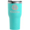 Fall Flowers Teal RTIC Tumbler (Front)