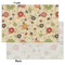 Fall Flowers Tissue Paper - Heavyweight - Small - Front & Back