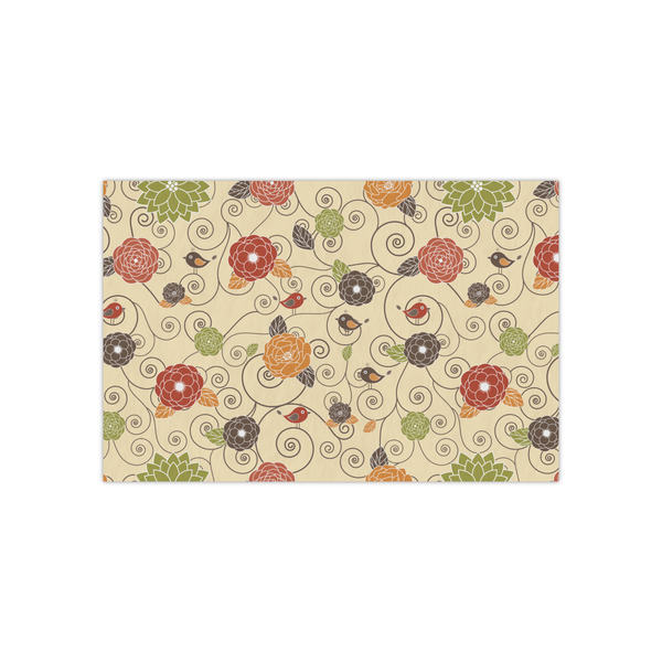 Custom Fall Flowers Small Tissue Papers Sheets - Heavyweight