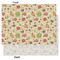 Fall Flowers Tissue Paper - Lightweight - Large - Front & Back