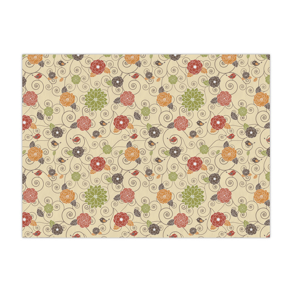 Custom Fall Flowers Large Tissue Papers Sheets - Lightweight