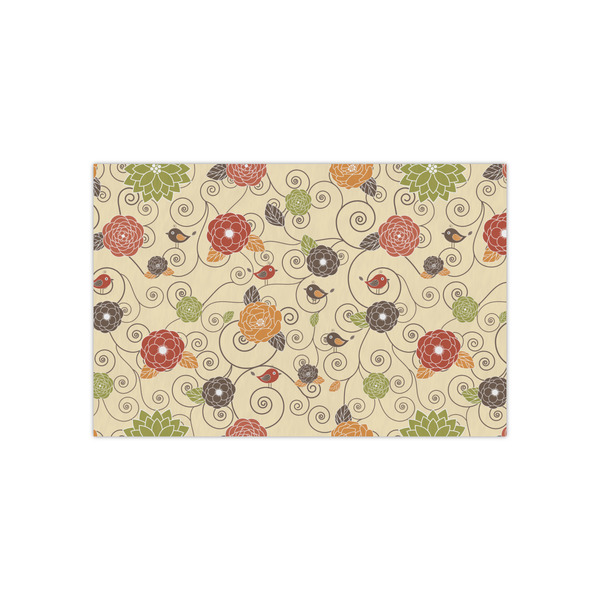 Custom Fall Flowers Small Tissue Papers Sheets - Lightweight