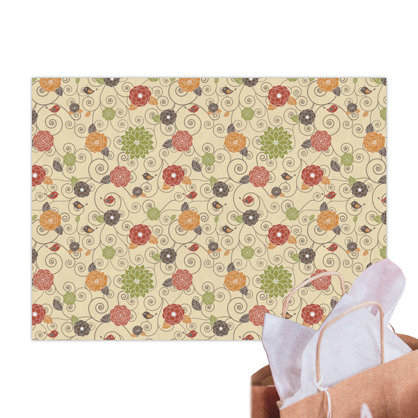 Fall Flowers Tissue Paper Sheets - Main