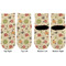 Fall Flowers Toddler Ankle Socks - Double Pair - Front and Back - Apvl