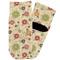 Fall Flowers Toddler Ankle Socks - Single Pair - Front and Back