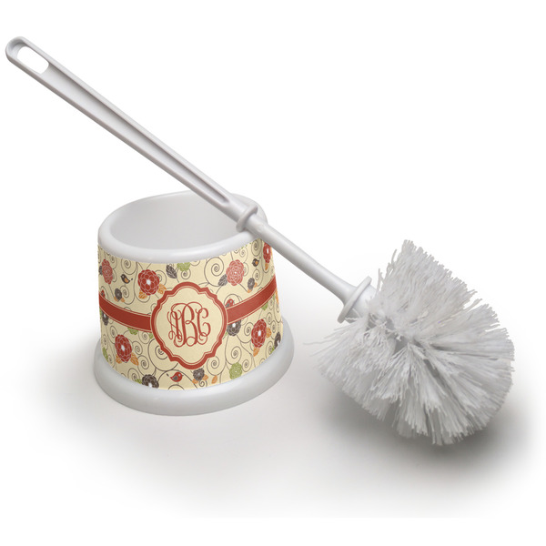 Custom Fall Flowers Toilet Brush (Personalized)