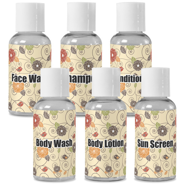 Custom Fall Flowers Travel Bottles (Personalized)