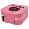 Fall Flowers Travel Jewelry Boxes - Leather - Pink - View from Rear