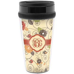 Fall Flowers Acrylic Travel Mug without Handle (Personalized)