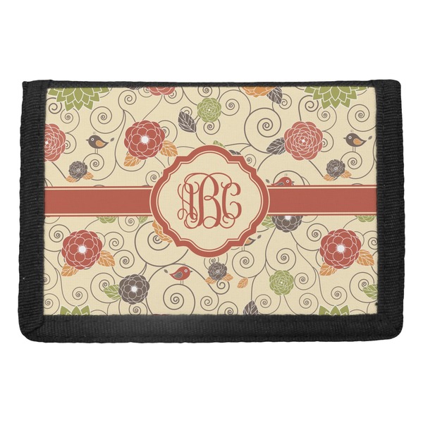 Custom Fall Flowers Trifold Wallet (Personalized)