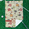 Fall Flowers Waffle Weave Golf Towel - In Context