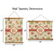 Fall Flowers Wall Hanging Tapestries - Parent/Sizing