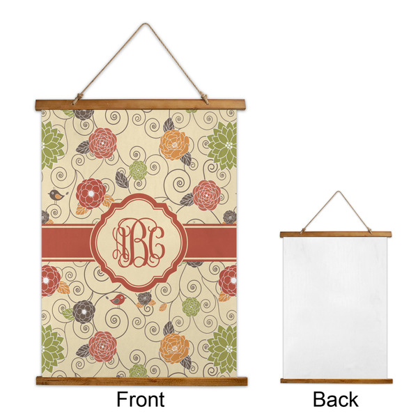 Fall Flowers Wall Hanging Tapestry - Portrait - APPROVAL
