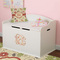 Fall Flowers Wall Monogram on Toy Chest