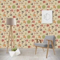 Fall Flowers Wallpaper & Surface Covering