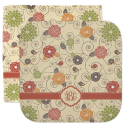 Fall Flowers Facecloth / Wash Cloth (Personalized)