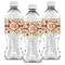 Fall Flowers Water Bottle Labels - Front View