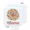 Fall Flowers White Plastic Stir Stick - Single Sided - Square - Approval