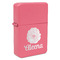 Fall Flowers Windproof Lighters - Pink - Front/Main