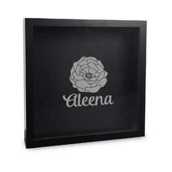 Fall Flowers Wine Cork Shadow Box - 12in x 12in (Personalized)