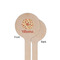 Fall Flowers Wooden 6" Stir Stick - Round - Single Sided - Front & Back