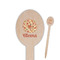 Fall Flowers Oval Wooden Food Picks (Personalized)