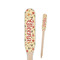 Fall Flowers Wooden Food Pick - Paddle - Closeup
