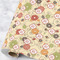 Fall Flowers Wrapping Paper Roll - Large - Main