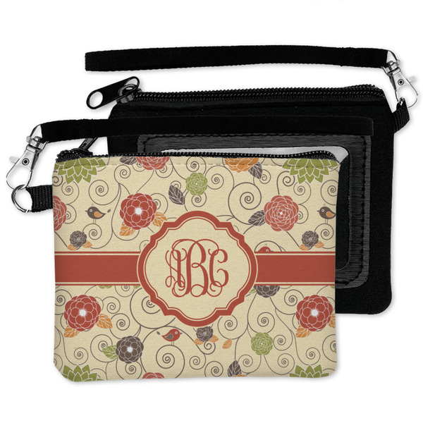 Fall Flowers Wristlet ID Cases - MAIN
