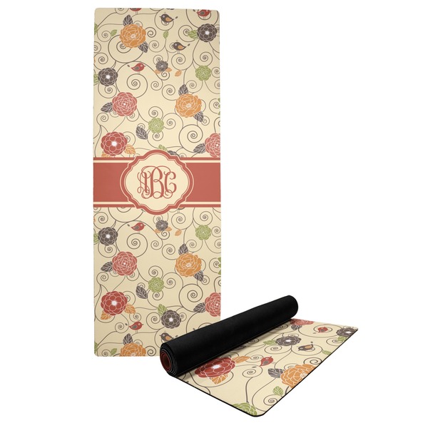 Custom Fall Flowers Yoga Mat (Personalized)