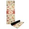 Fall Flowers Yoga Mat with Black Rubber Back Full Print View