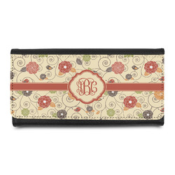 Fall Flowers Leatherette Ladies Wallet (Personalized)