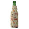 Fall Flowers Zipper Bottle Cooler - ANGLE (bottle)