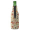 Fall Flowers Zipper Bottle Cooler - BACK (bottle)
