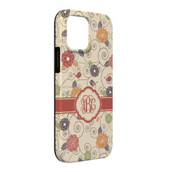 Fall Flowers iPhone Case - Rubber Lined - iPhone 13 Pro Max (Personalized)