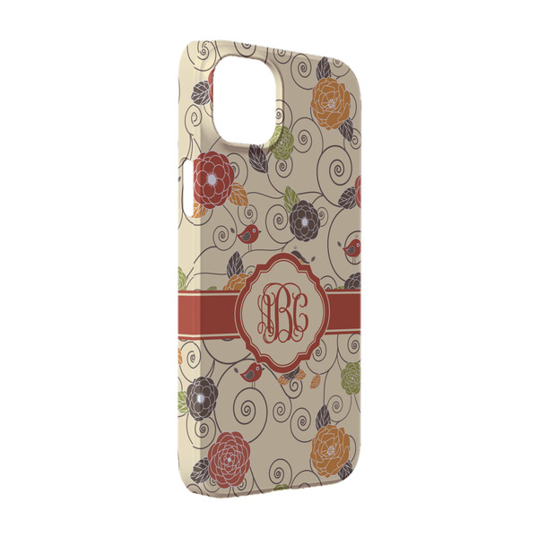 Custom Fall Flowers iPhone Case - Plastic - iPhone 14 (Personalized)