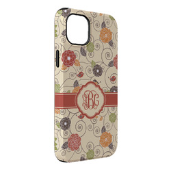 Fall Flowers iPhone Case - Rubber Lined - iPhone 14 Plus (Personalized)