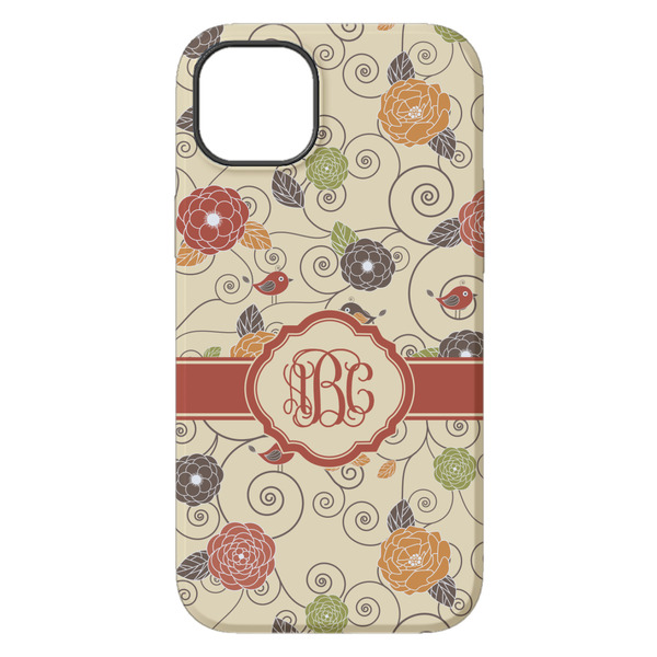 Fall Flowers iPhone 14 Plus Tough Case - Back